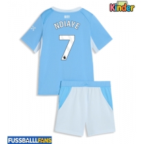 Manchester City Iliman Ndiaye #7 Heimtrikotsatz Kinder 2026-27 Kurzarm (+ Kurze Hosen)